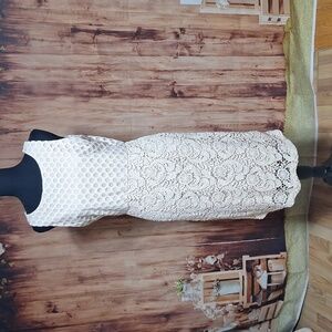 Beautiful lace dress, sleeveless, size 12 Sunday in Brooklyn. Cream color